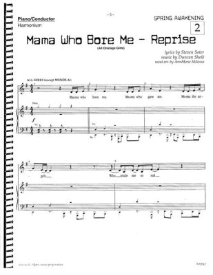 mama who bore me reprise sheet music: A Symphony of Emotions and Unrelated Musings